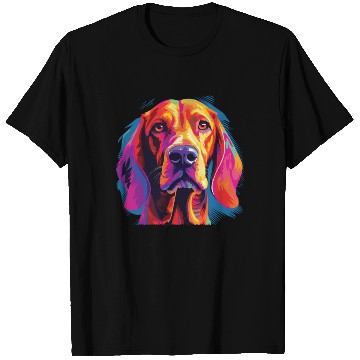 Discover Watercolor Colorful Redbone Coonhound T Shirts