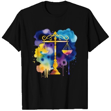 Discover Color splash zodiac: Libra T Shirts