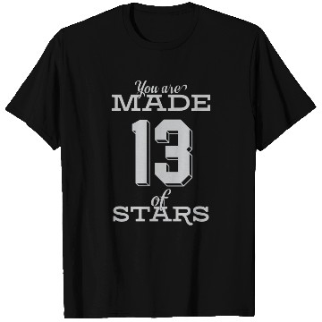 Discover Celestial Origin Number Thirteen Star Design T Shirts