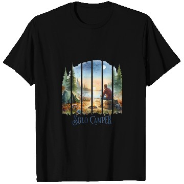 Discover Camping Alone Solo Camper T Shirts