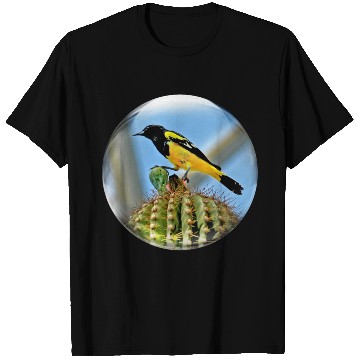 Discover Life In a Bubble Collection-Domed Bird in Glass T Shirts