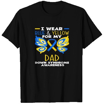 Discover I Wear Blue Yellow Dad Down Syndrome Awareness T Shirts