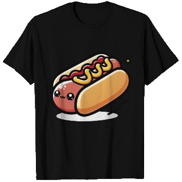 Discover Cute Kawaii Hot dog T Shirts