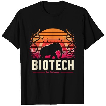 Discover Biotech Bio Technology DNA Mammoth Science Crispr T Shirts