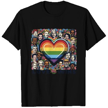 Discover Love Wins LGBT Pride Month Celebration Design T Shirts