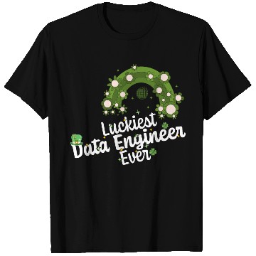 Discover Luckiest Data Engineer St Patricks Day Engineering T Shirts