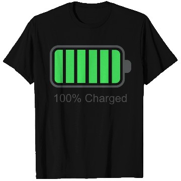 Discover 100% charged and 2% Battery low couple T Shirts