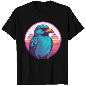 Discover Synthwave Blue Bird 2 T Shirts