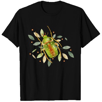 Discover Stephanorrhina guttata - green insect with leaves T Shirts