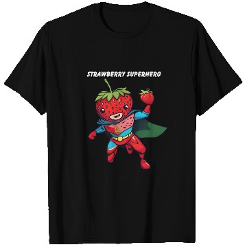Discover Strawberry Superhero T Shirts