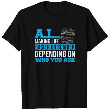 Discover Computer Scientist Data Science Robot AI Prompt T Shirts