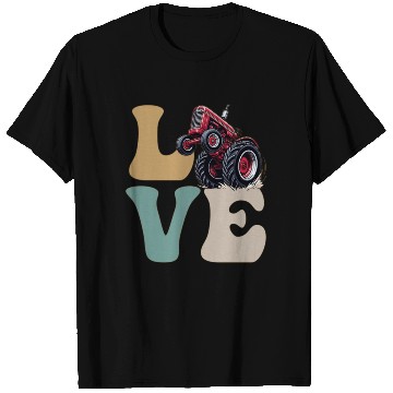 Discover LOVE Tractor Pulling Tractor Driver Farmer Farming T Shirts