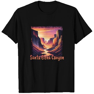 Discover Santa Elena Canyon, Texas, USA, Sunset, Colors, T Shirts
