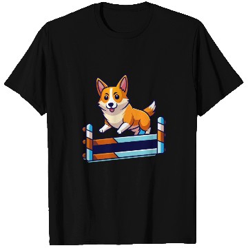 Discover Determined Corgi Agility Course Art T Shirts