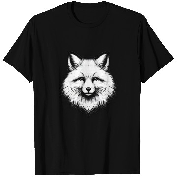 Discover White Fox Portrait T Shirts