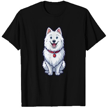 Discover Happy Grinning Samoyed T Shirts