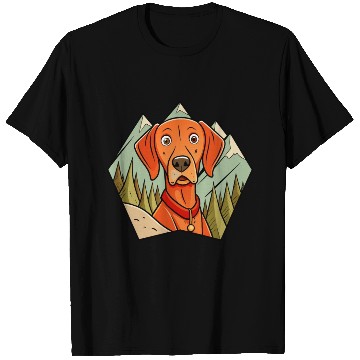 Discover Alert Vizsla on Hike T Shirts