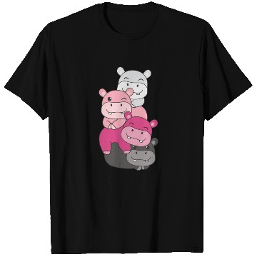 Discover Transfem Flag Pride Lgbtq Cute Hippo T Shirts
