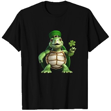Discover Green turtle celebrating St. Patrick's Day. T Shirts