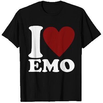 Discover I LOVE EMO Heart Gothic T Shirts