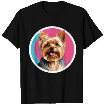 Discover Synthwave Yorkshire Terrier 2 T Shirts