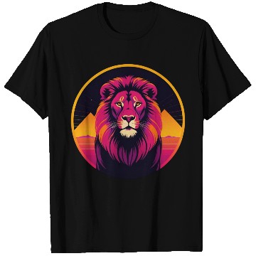 Discover Synthwave Lion T Shirts