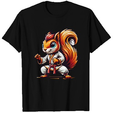 Discover Karate Sport Squirrel Nuts Animal Lover Design T Shirts