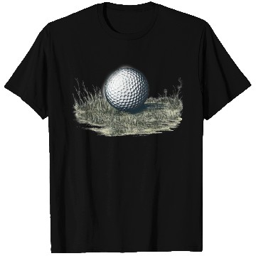 Discover Golf ball on grass T Shirts