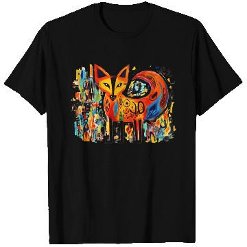 Discover Abstract Fox pop art T Shirts