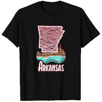 Discover ARKANSAS FLOWING RIVERS NATURAL STATE T Shirts