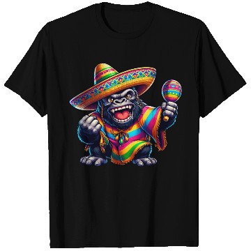Discover Cinco de Mayo Gorilla: Festive Design T Shirts