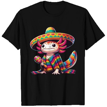 Discover Cinco de Mayo Axolotl: Celebratory Design T Shirts