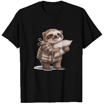 Discover Sloth in Robes: Relaxation Mode On T Shirts