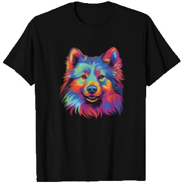 Discover Watercolor Colorful Finnish Lapphund T Shirts