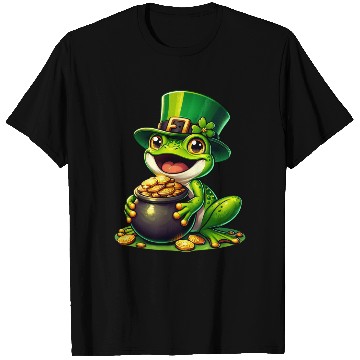 Discover St. Patrick's Day Frog with Gold T Shirts