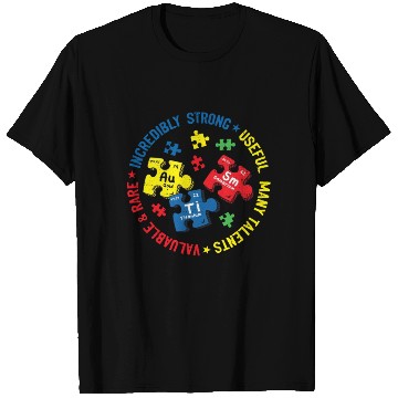 Discover Autism Periodic Table Science Teacher Autism T Shirts