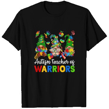 Discover Autism Teacher Of Warriors Gnomes T Shirts