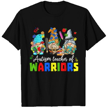 Discover Autism Teacher Warriors Autism Autism Gnome Gift T Shirts