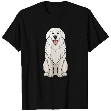 Discover Serene Great Pyrenees Mom - Funny Art Print T Shirts