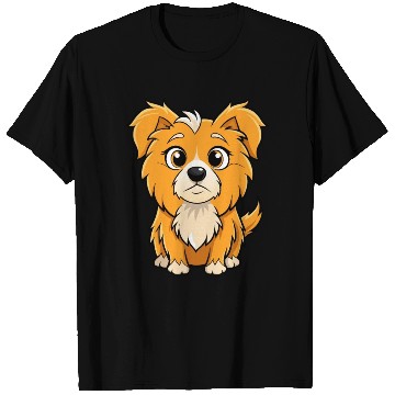 Discover Curious Tibetan Spaniel Digital Art T Shirts