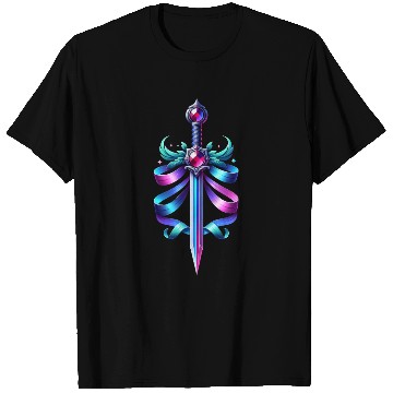 Discover Colorful Crystal Sword T Shirts