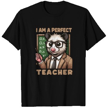 Discover Kawaii Opossum Teacher With glasses T Shirts