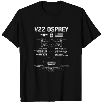 Discover V22 Osprey Attack Helicopter Specs Military V-22 T Shirts