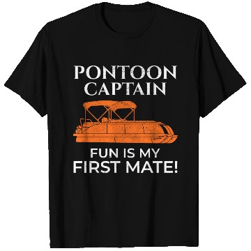 Discover Pontoon Boat Captain Boating Cruise Adventure fun T Shirts