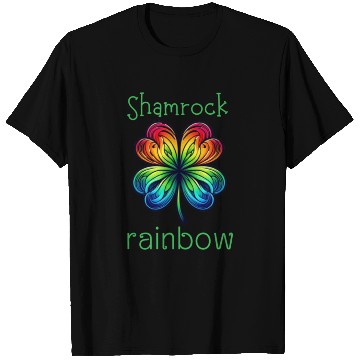 Discover LUCKY Shamrock Rainbow T Shirts