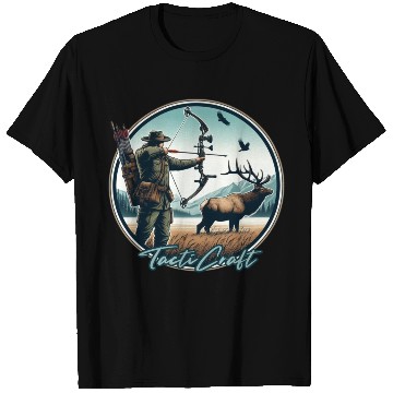 Discover TactiCraft Elk Bow Hunter T Shirts