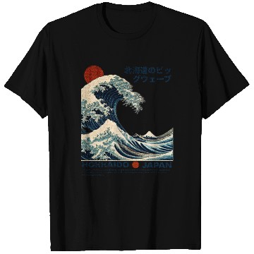 Discover Kanagawa Wave, The Great Wave, Hokusai T Shirts