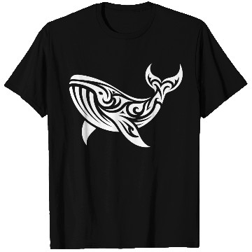 Discover T Tattoo Style Whale Swimming Sea Creature T Shirts