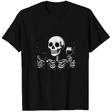 Discover Coffee Now Wine Later T Shirts