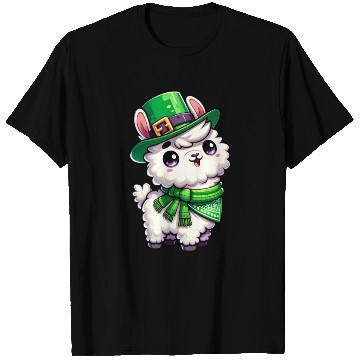Discover St. Patrick's Day Llama Cartoon T Shirts